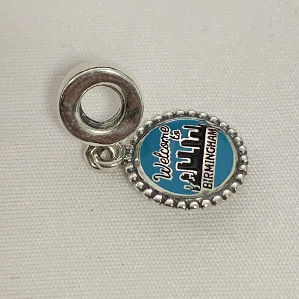Pandora Wecome to Birmingham Exclusive Charm, S925 Silver Jewelry